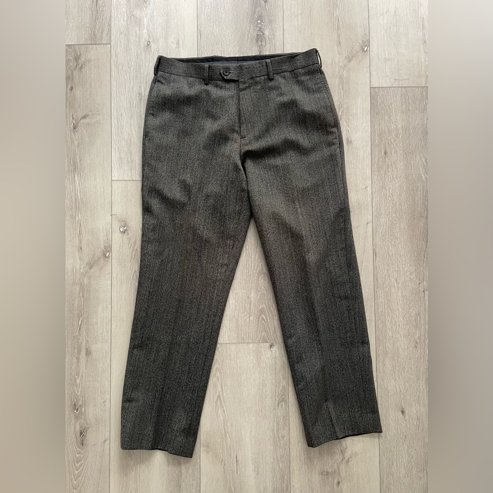 Vintage Structure Charcoal Gray Wool Dress Pants - 32x30